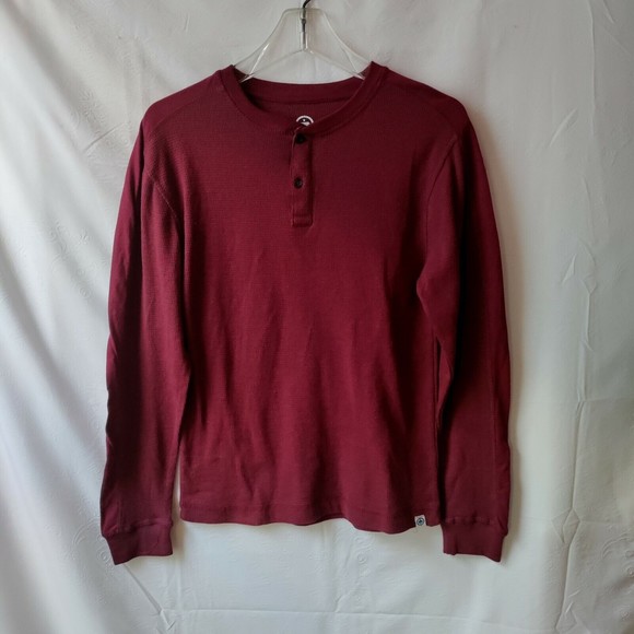 Lot of 2 Monument Men's Henley Long Sleeve Shirts Crew Half Button Up Ribbed S - Picture 6 of 10